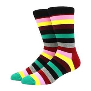 Striped Men's Socks - NEW